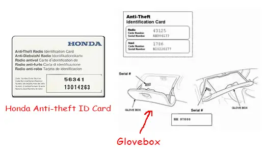 CRV Anti Theft Code