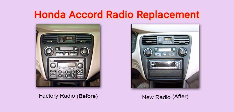 Remove Honda Accord radio And Install New One