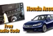 Honda Accord Radio Code