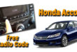 Honda accord stereo code
