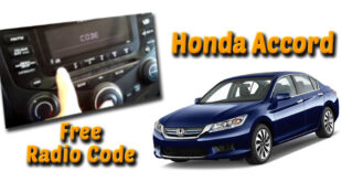 Honda accord stereo code